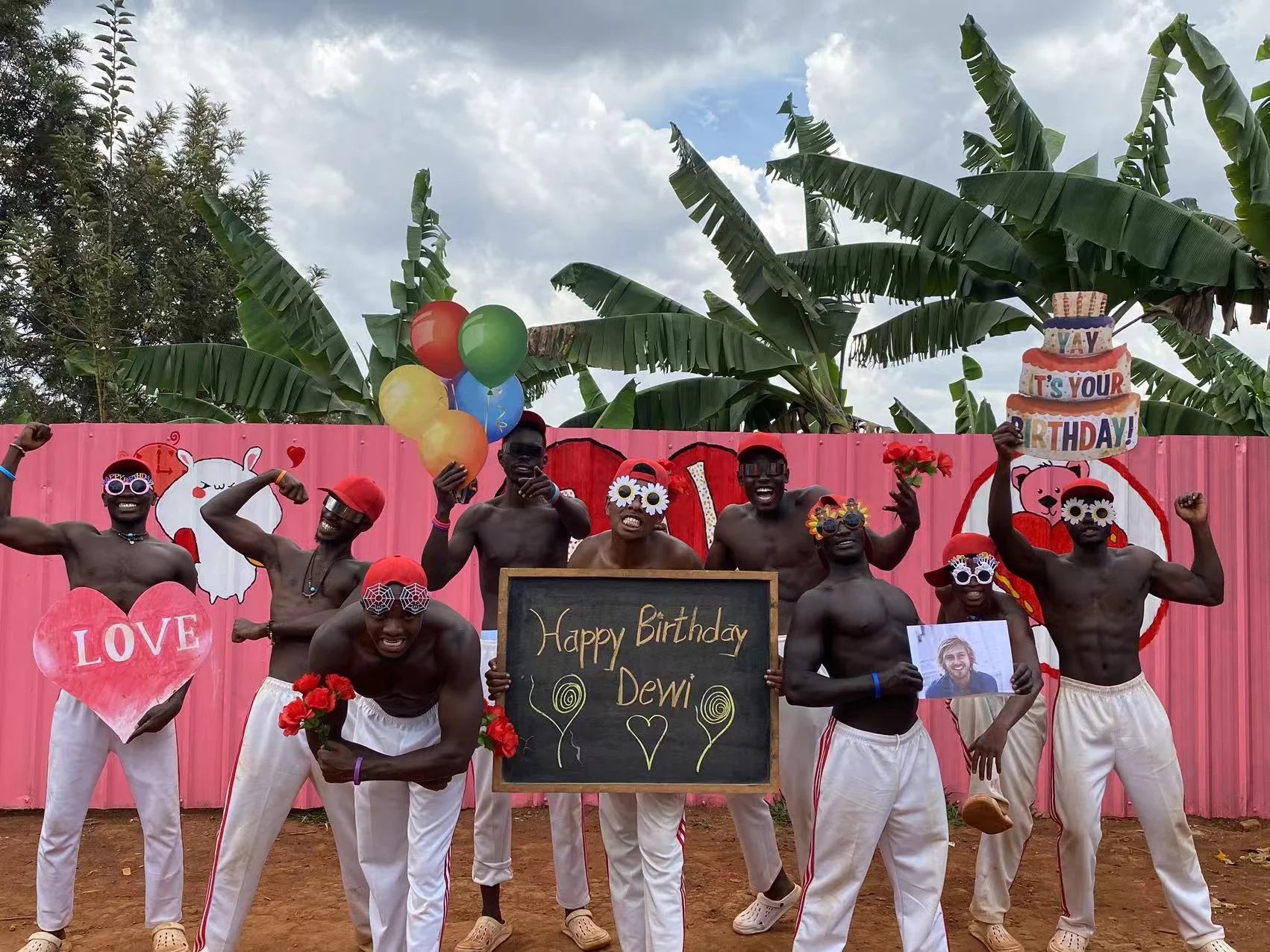 Spreading Love from Africa-White Pants-Internationaljoyflix